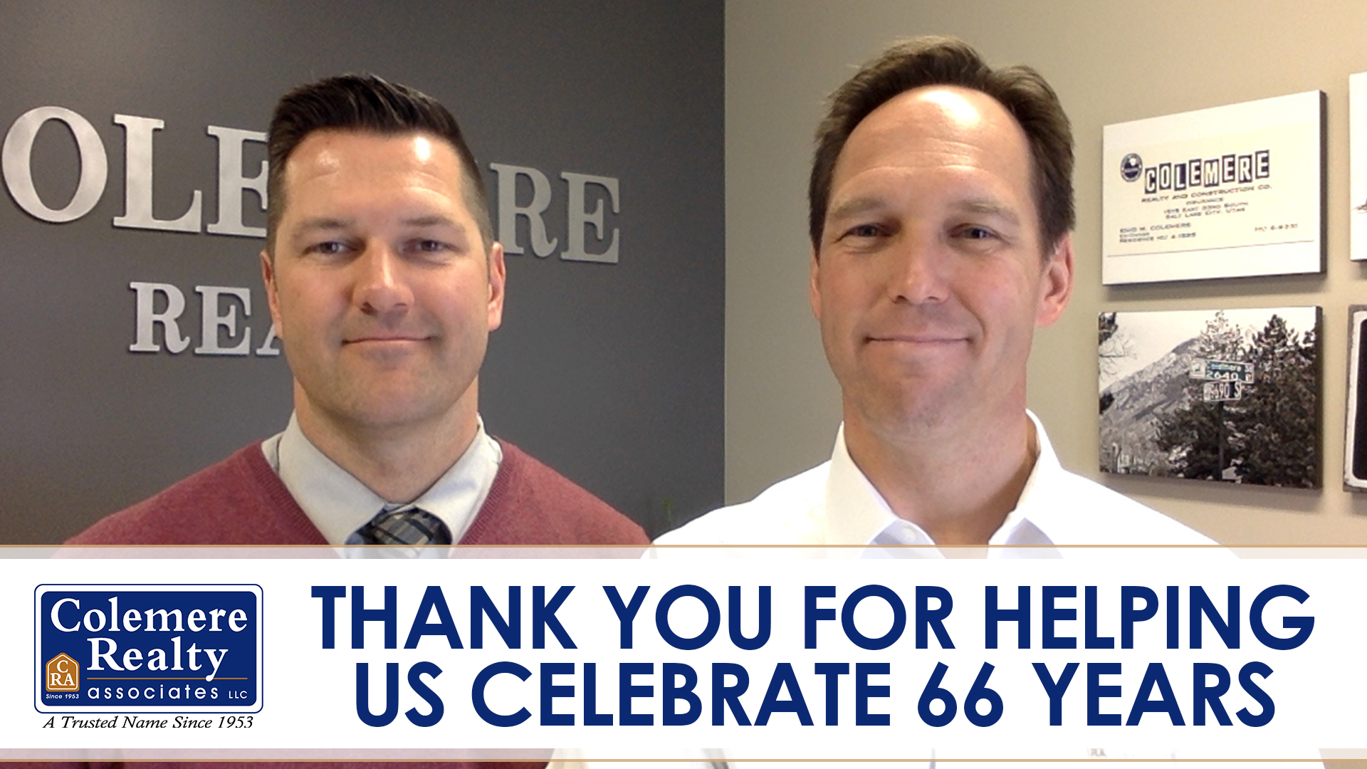 Thank You For Celebrating With Us